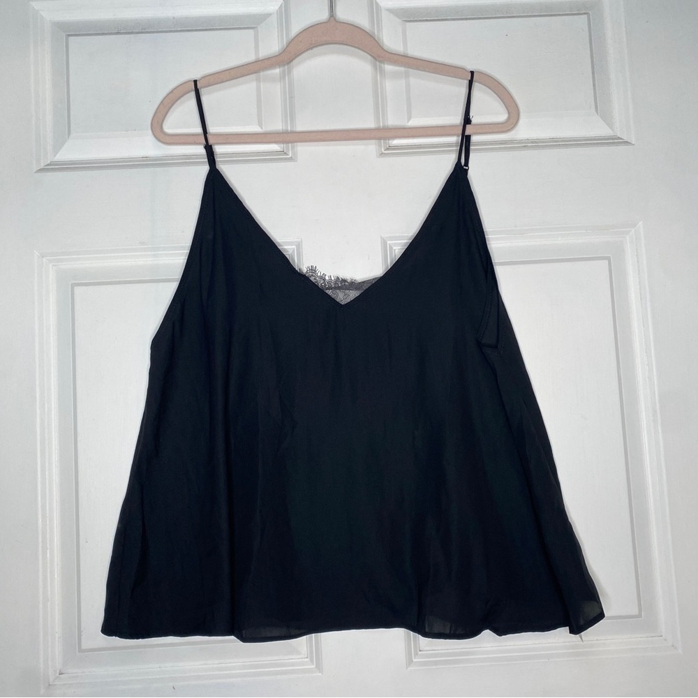 Intimately Free People Black Deep V Bandeau Cami NWT Size Medium